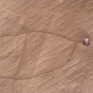 White crystal snowflake necklace